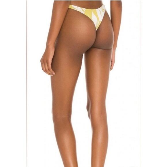 L*Space Rylee Bikini Bottom Itsy Cut in Havana Blooms Green Size Small NWT - Picture 2 of 6